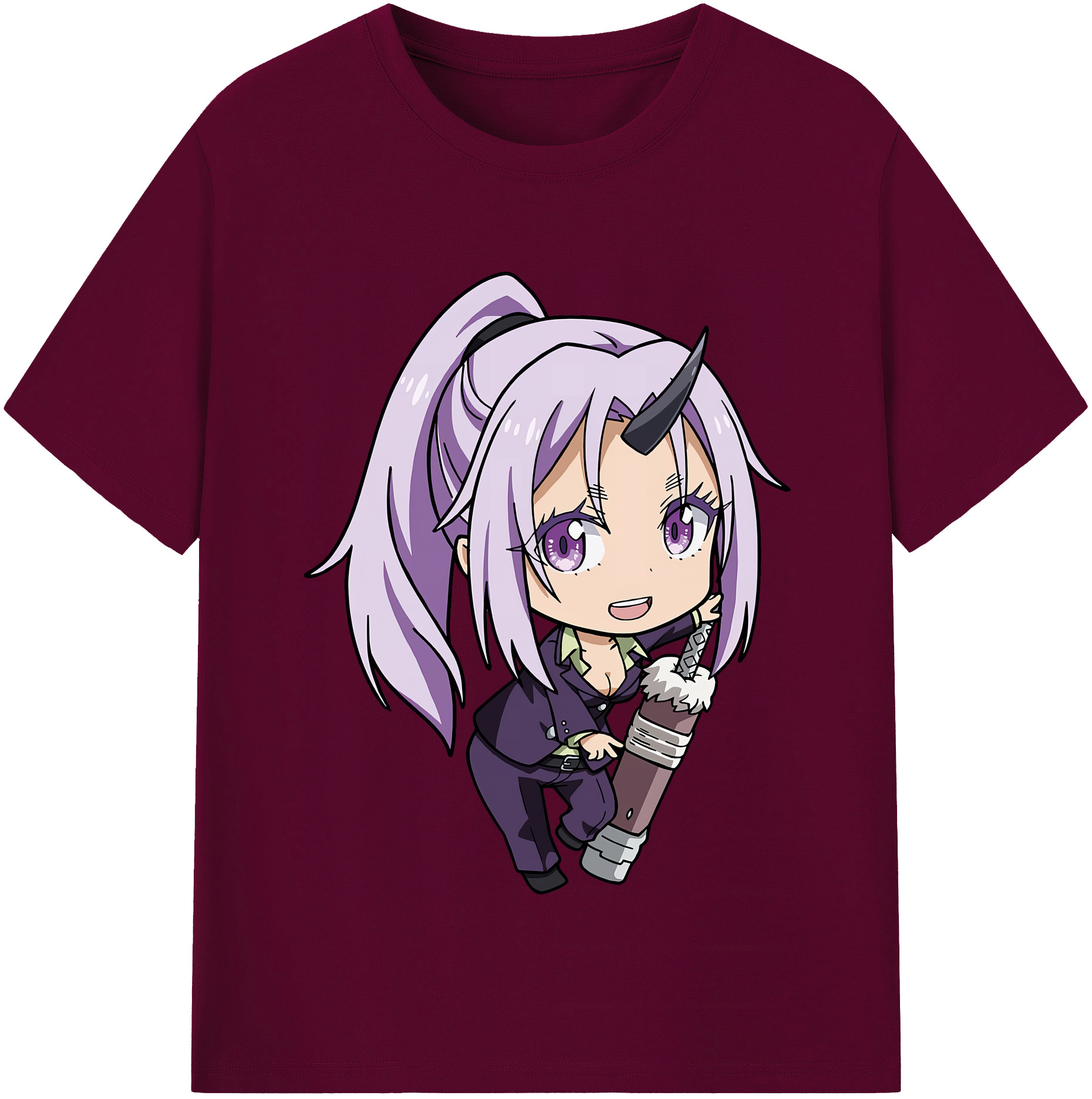 （画像用） 転スラ Regarding Reincarnated to Slime レディースカジュアルプリントTシャツ（綿100％）